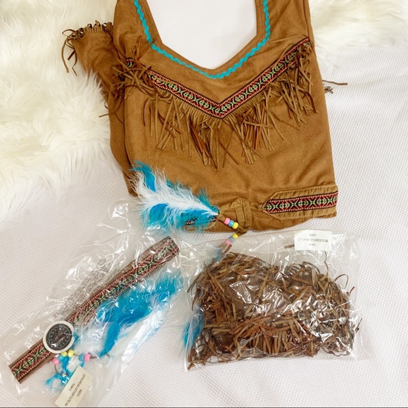 Dream Catcher Cutie Girls Toddler Native American Halloween Costume - Picture 8 of 11